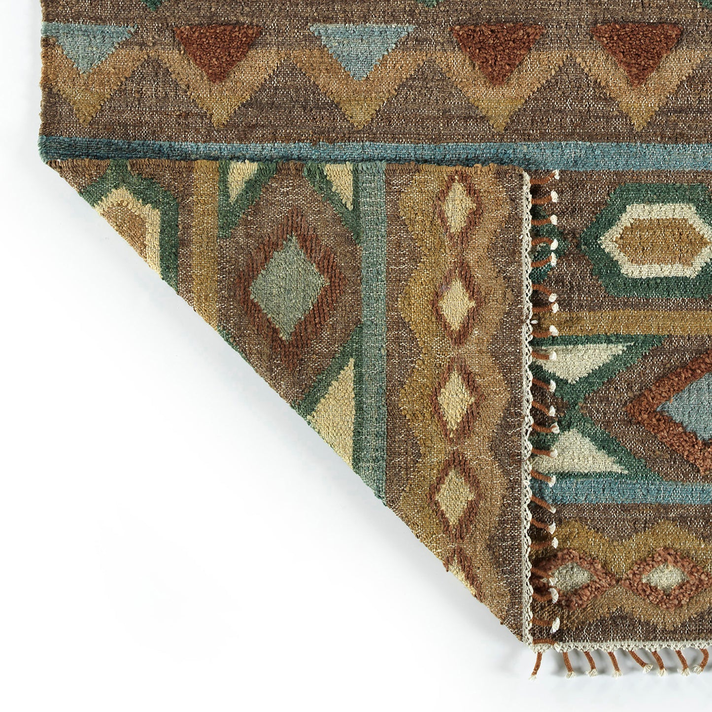 Kaleen Alejandra Collection Dark Brown Throw Rug 2' x 3'
