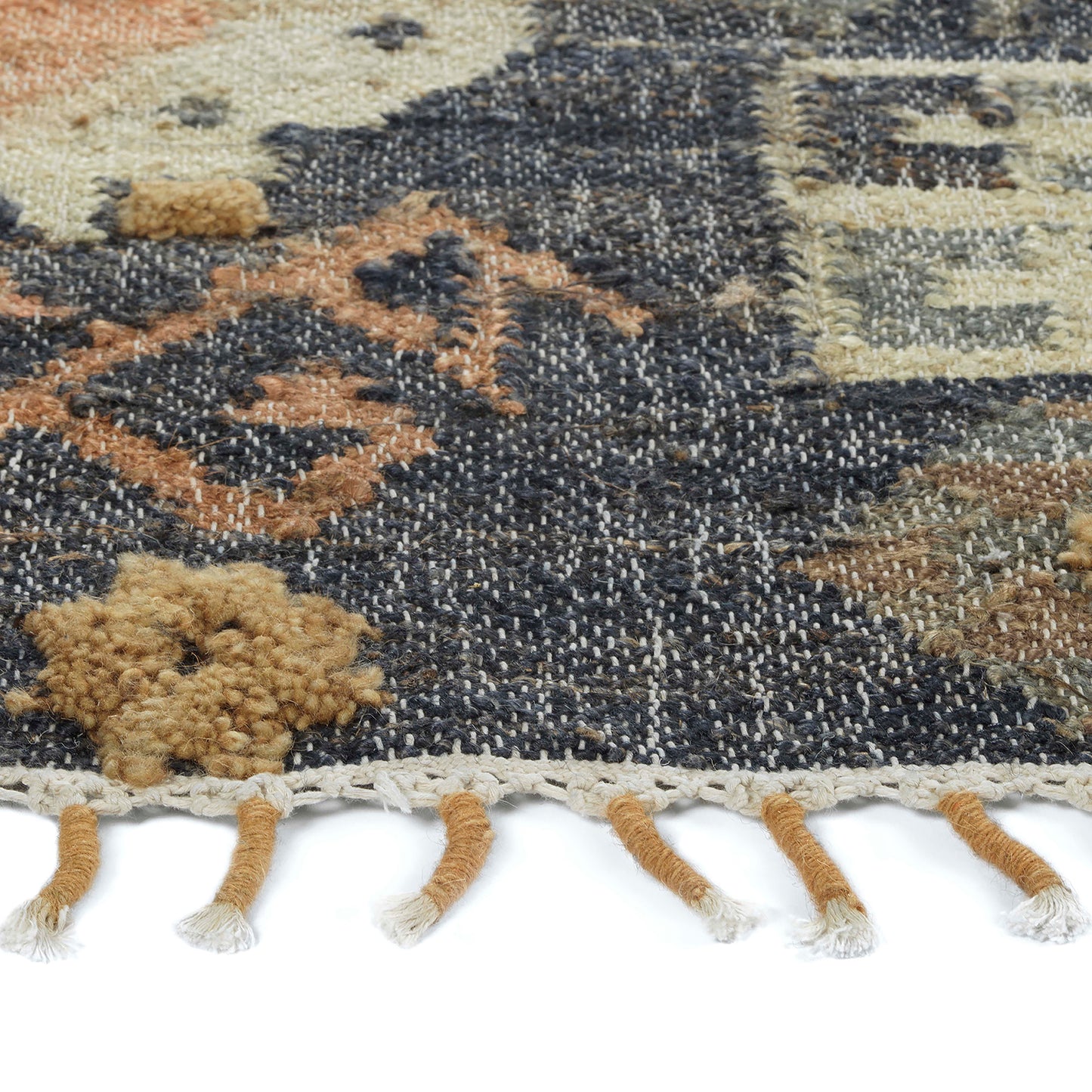 Kaleen Alejandra Collection Dark Navy Throw Rug 2' x 3'