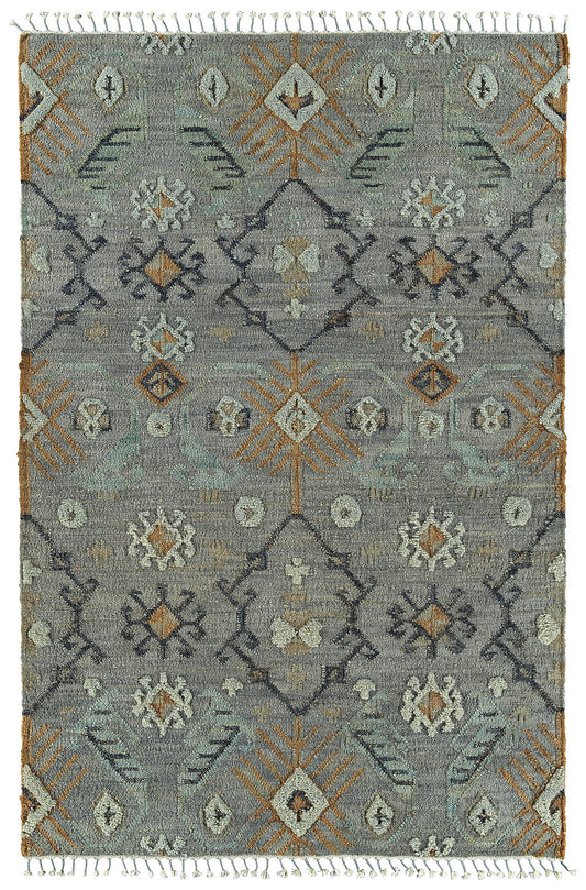 Kaleen Alejandra Collection Light Slate Area Rug 8' x 10'