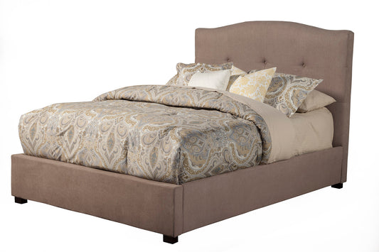 Alpine Furniture Amanda Queen Tufted Upholstered Bed, Haskett/Jute
