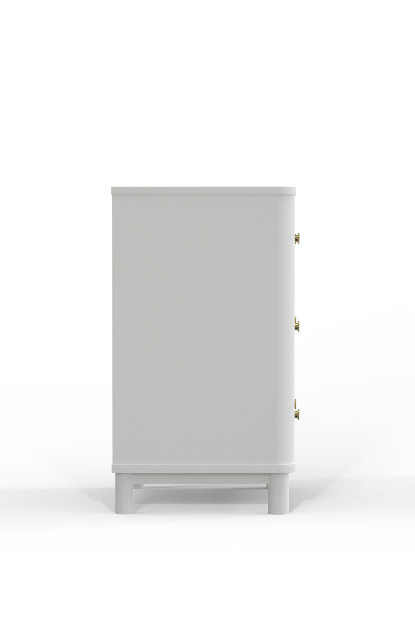 Alpine Furniture Stapleton 3 Drawer Small Chest, White