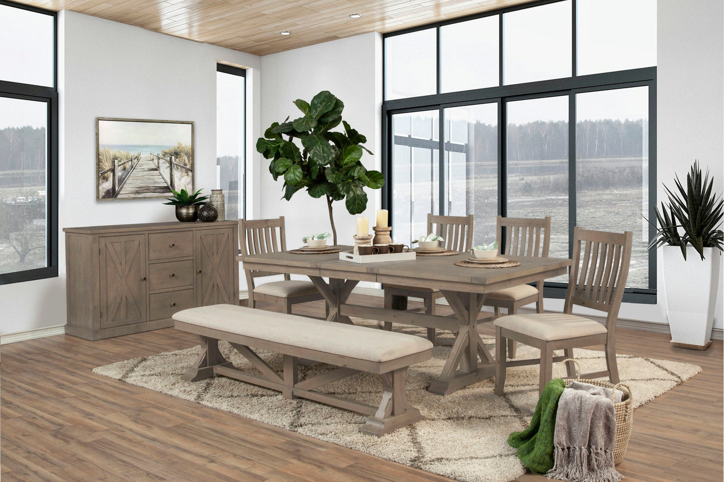 Alpine Furniture Arlo Bench