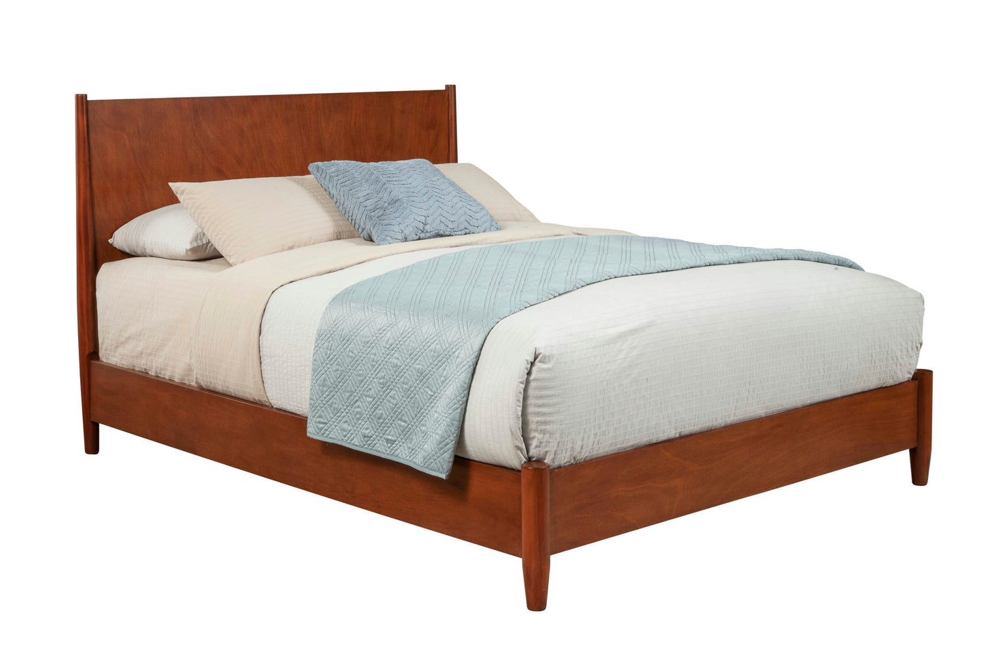 Alpine Furniture Flynn Queen Platform Bed, Acorn