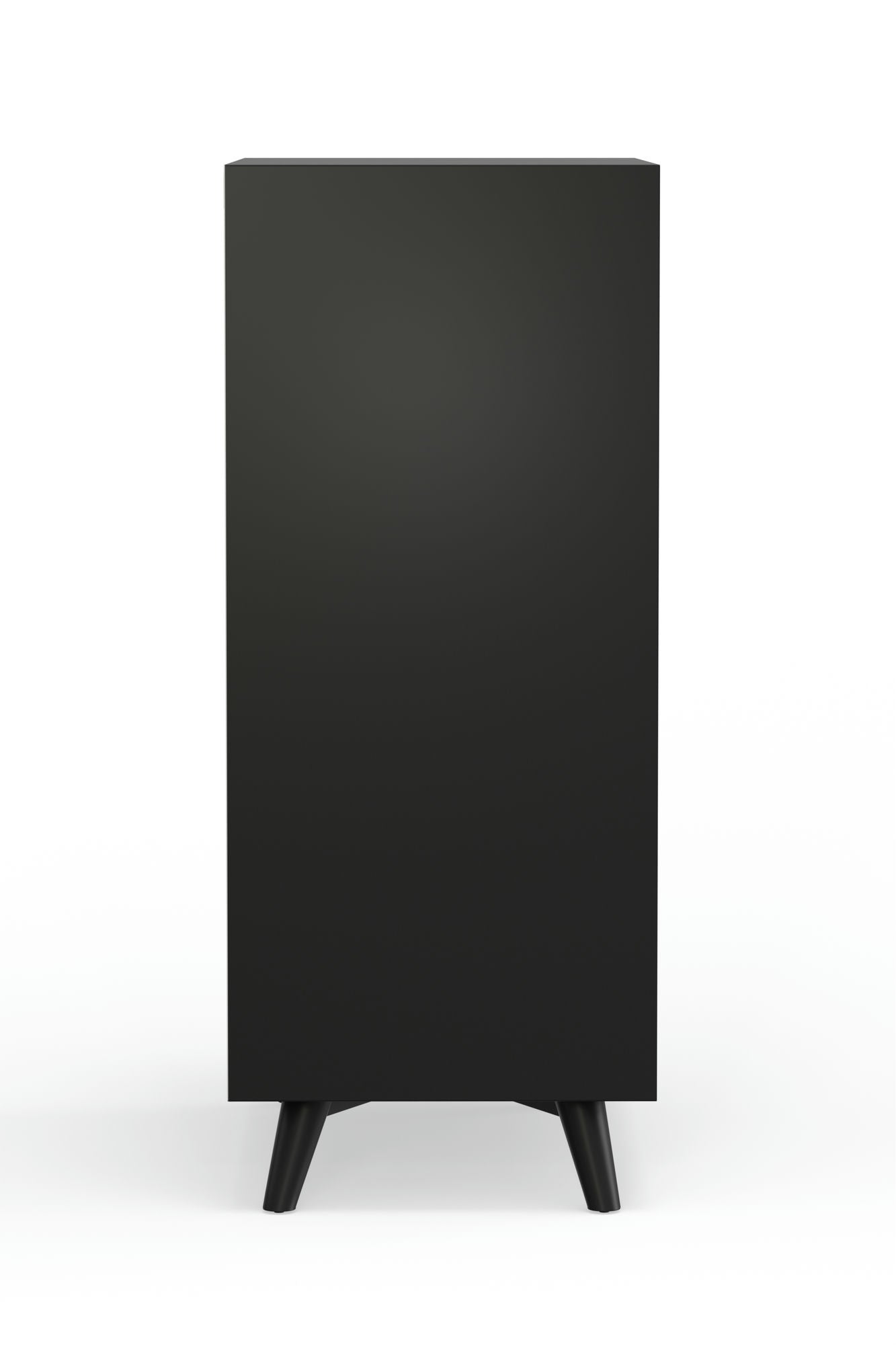 Alpine Furniture Flynn Large Bar Cabinet with Drop Down Tray, Black