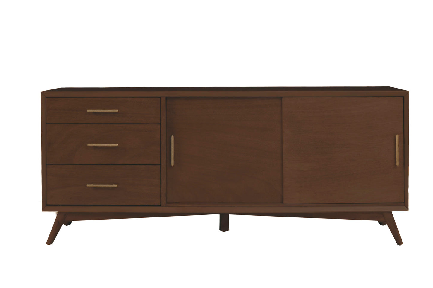 Alpine Furniture Flynn Large TV Console, Walnut