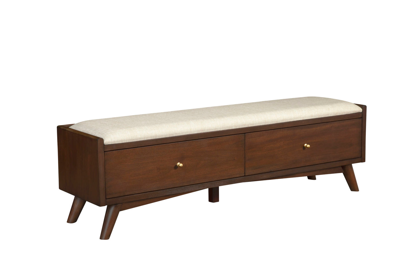 Alpine Furniture Flynn Bench, Walnut