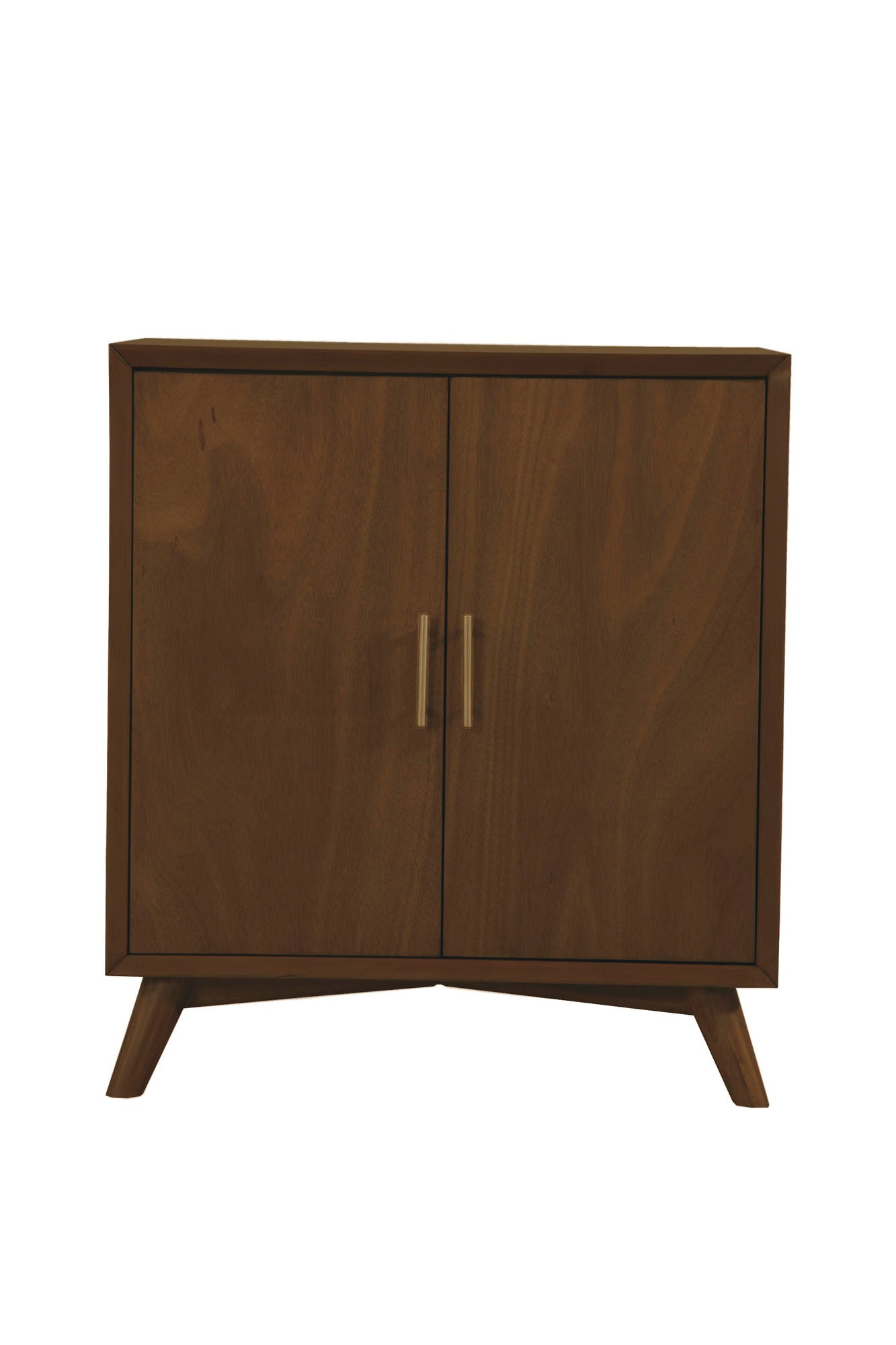 Alpine Furniture Flynn Small Bar Cabinet, Walnut