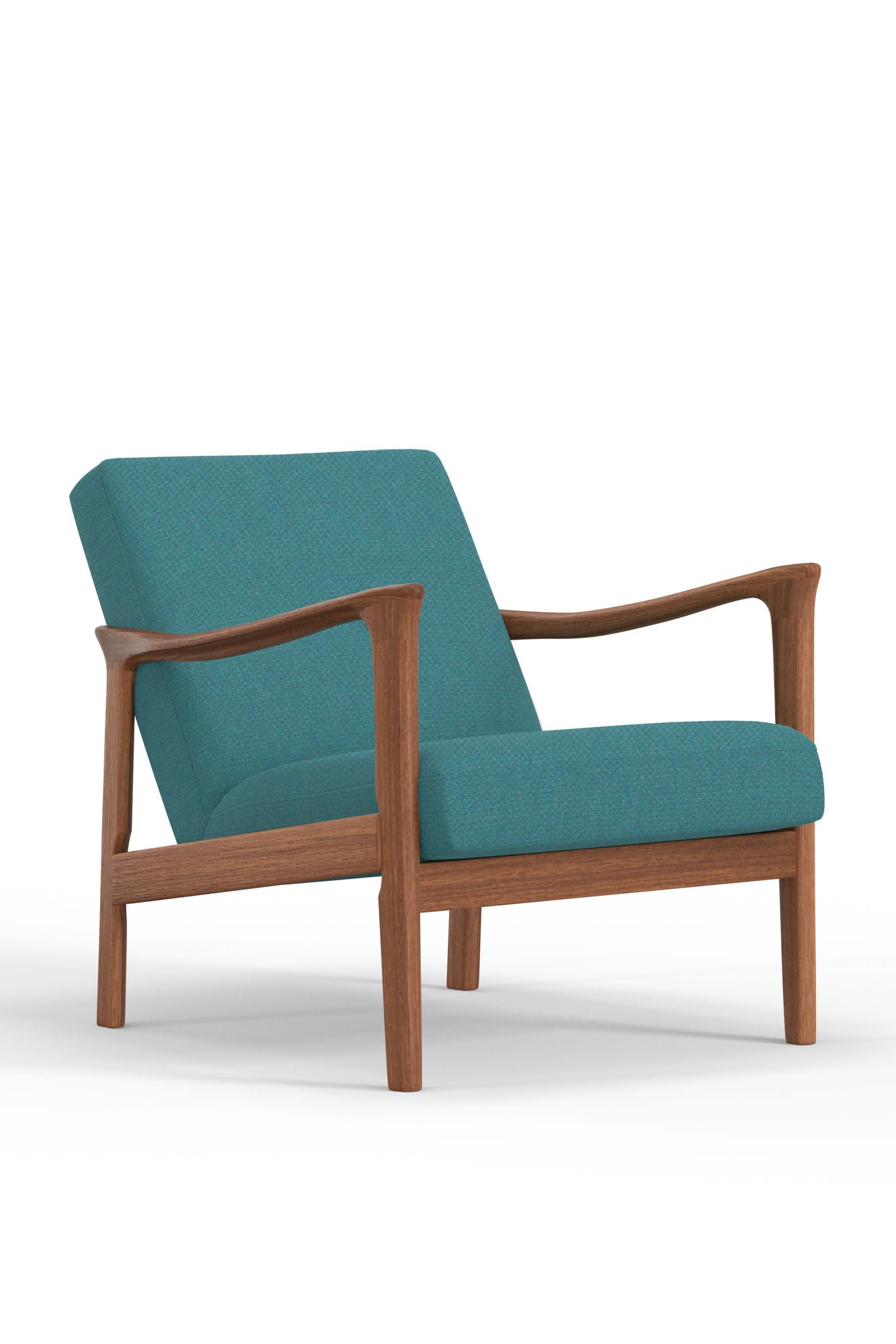 Alpine Furniture Zephyr Lounge Chair, Turquoise