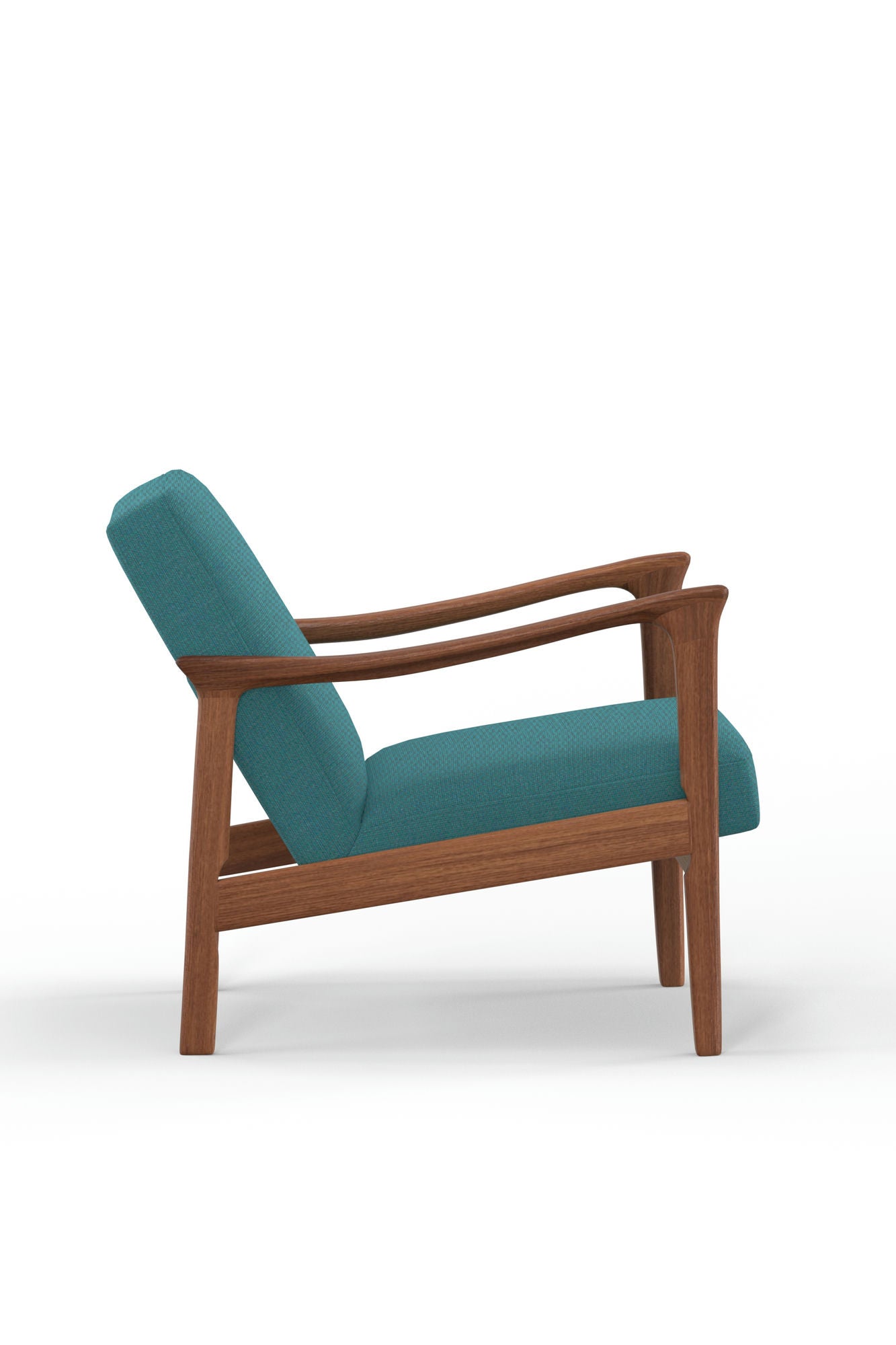 Alpine Furniture Zephyr Lounge Chair, Turquoise