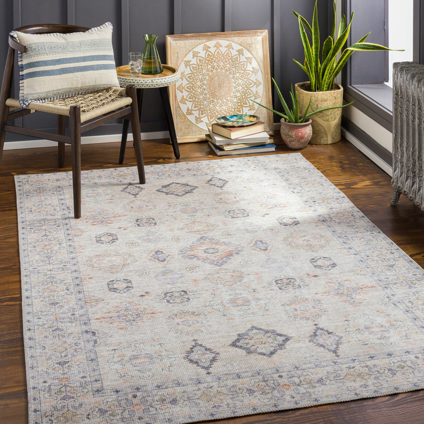 Surya Alanya Rug 6'7" X 9' - Brick Red