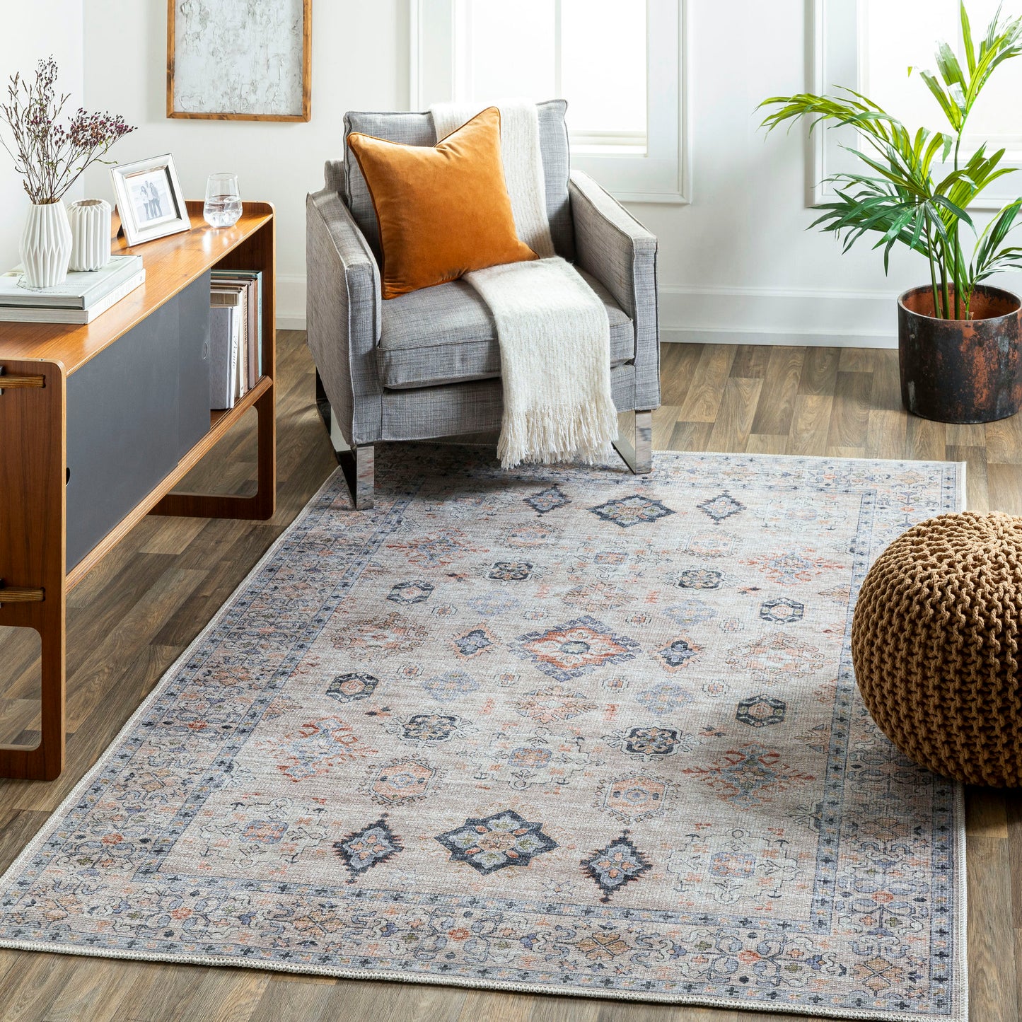 Surya Alanya ALY-2302 Rug 7'6" x 9'6" - Brick Red