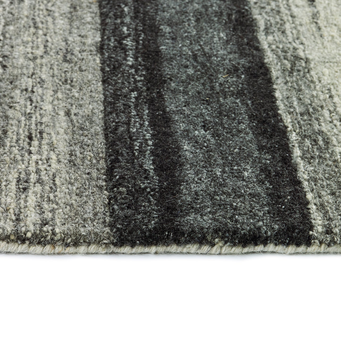 Kaleen Alzada Collection Charcoal Black Throw Rug 3' x 5'
