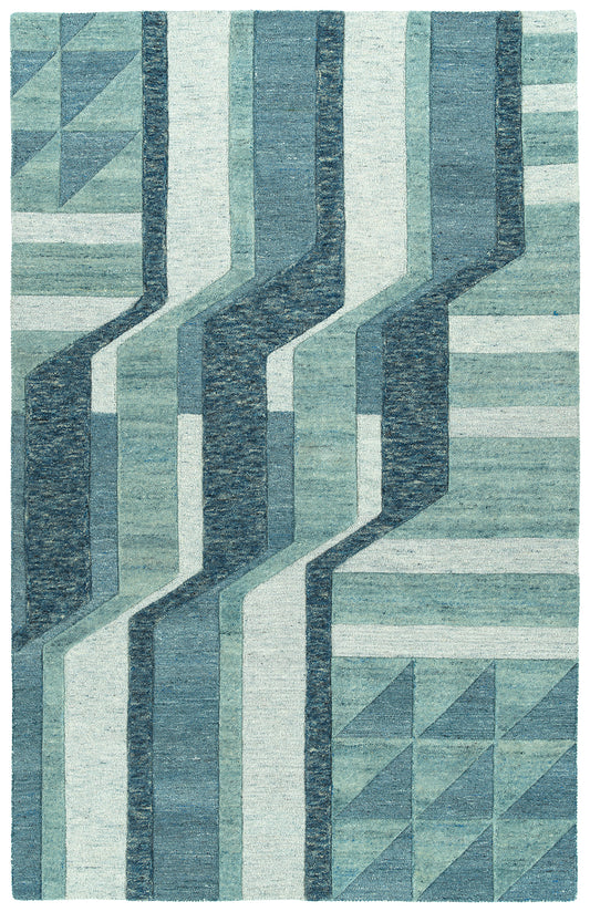 Kaleen Alzada Collection Blue Navy Area Rug 5' x 7'9"