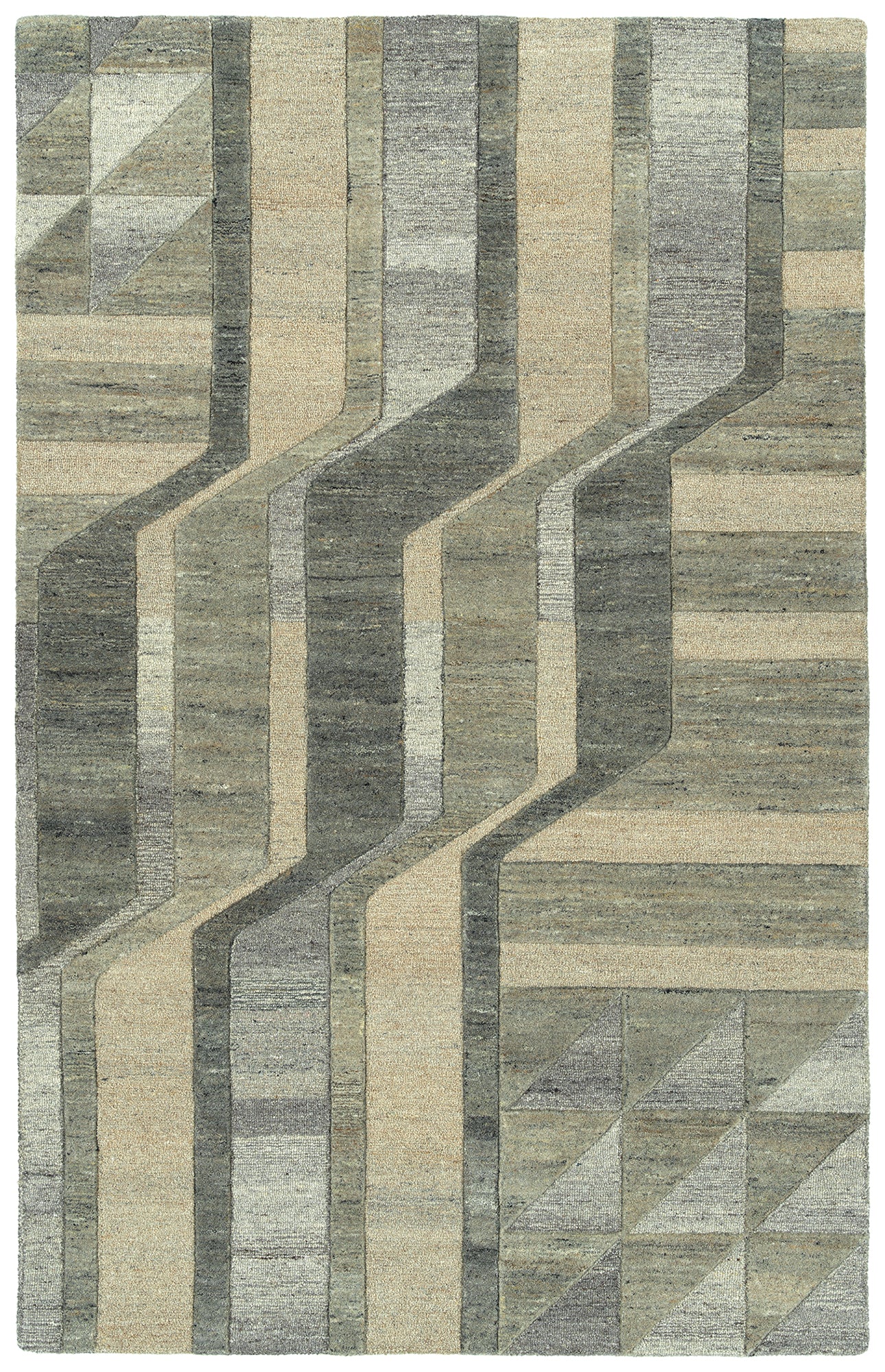 Kaleen Alzada Collection ALZ02-49 Brown Throw Rug 3' x 5'