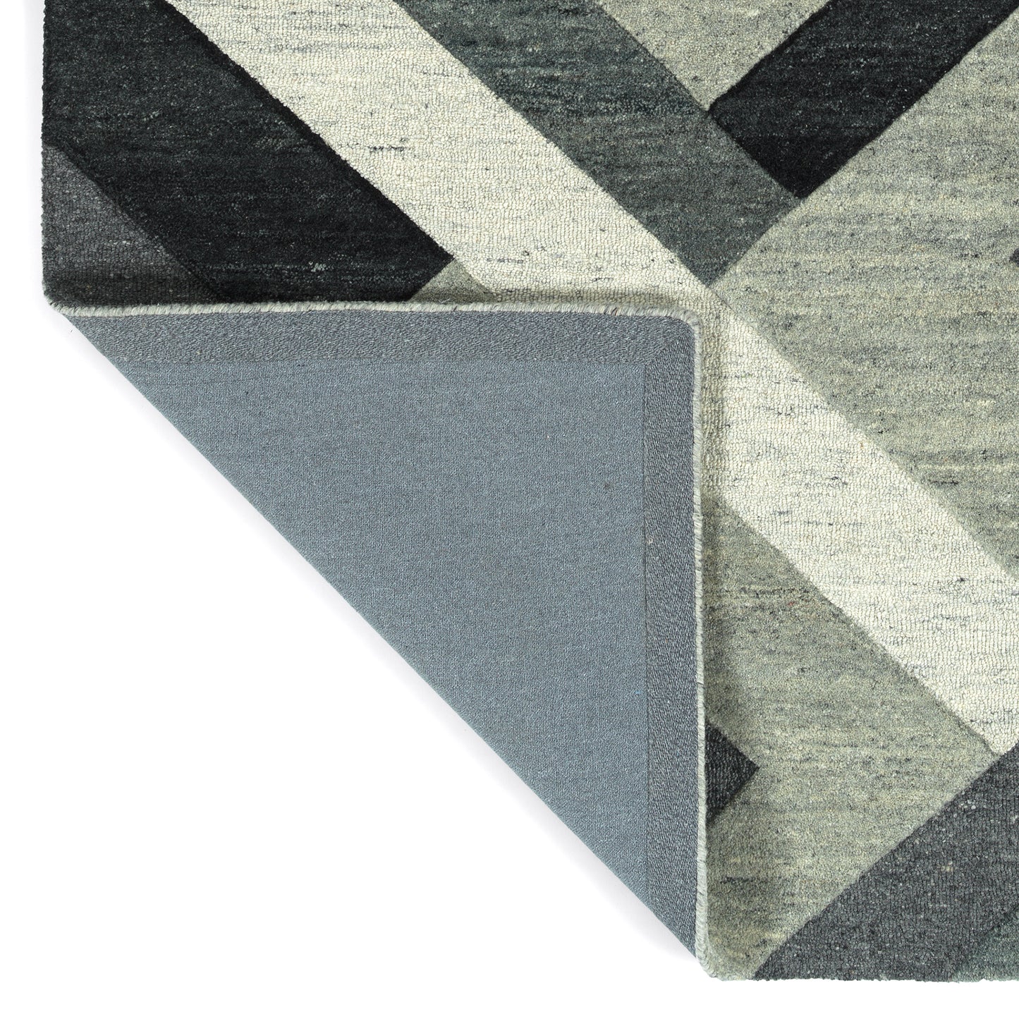 Kaleen Alzada Collection Charcoal Silver Throw Rug 2' x 3'