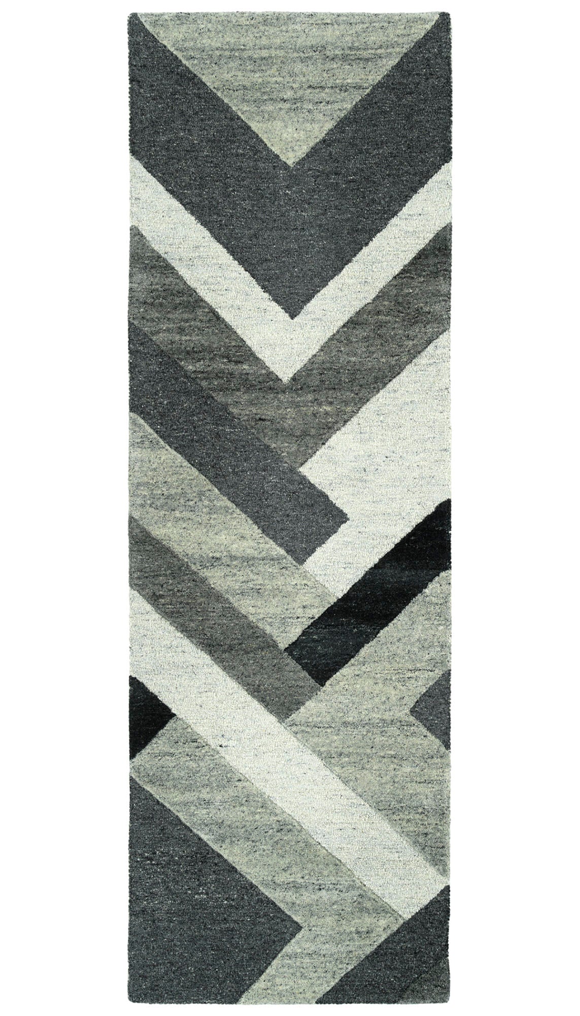 Kaleen Alzada Collection Charcoal Silver Throw Rug 2' x 3'