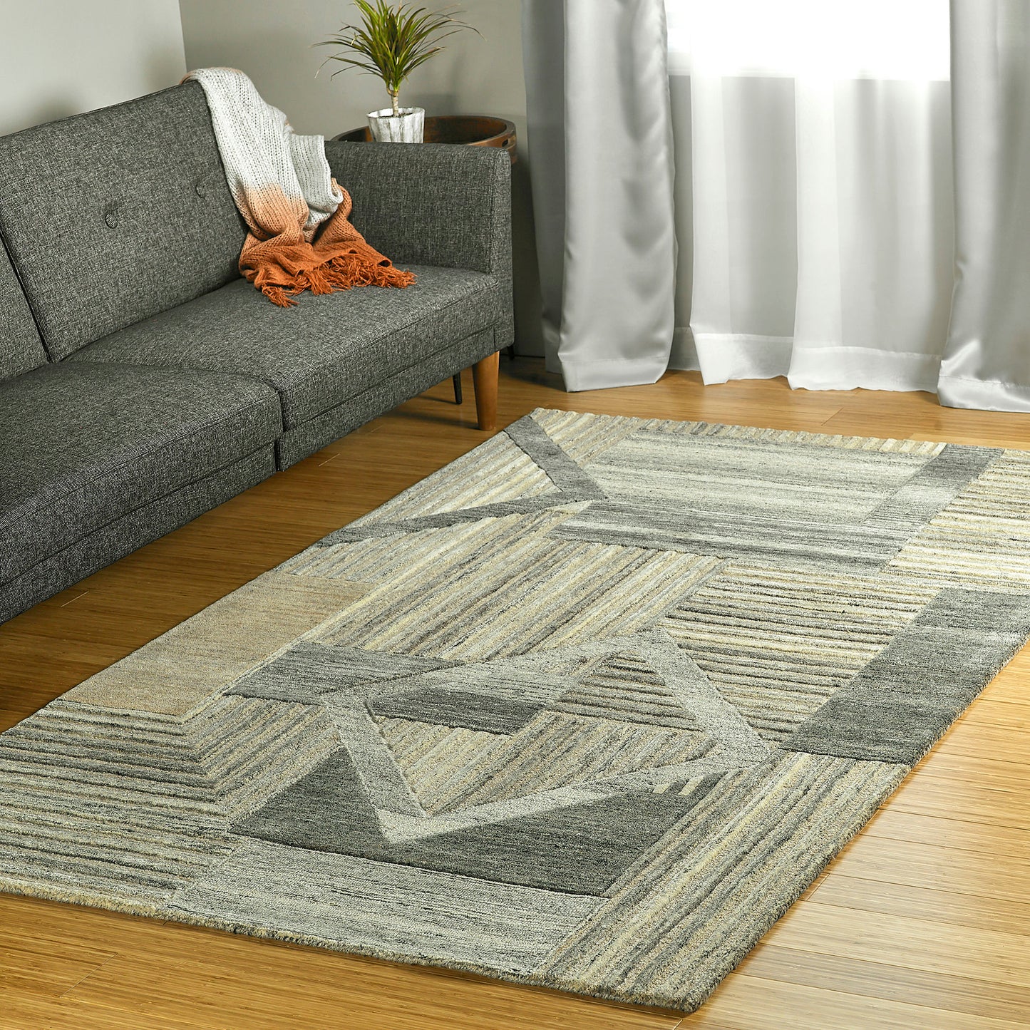 Kaleen Alzada Collection ALZ04-49 Brown Area Rug 9' x 12'