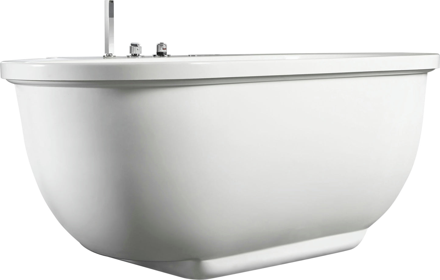 EAGO AM128ETL 6 ft Acrylic White Whirlpool Bathtub w Fixtures