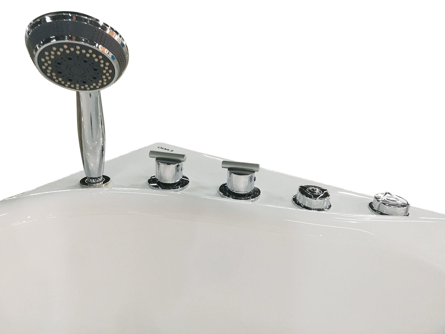EAGO AM175-L 5'' White Acrylic Whirlpool Bathtub - Drain on Right