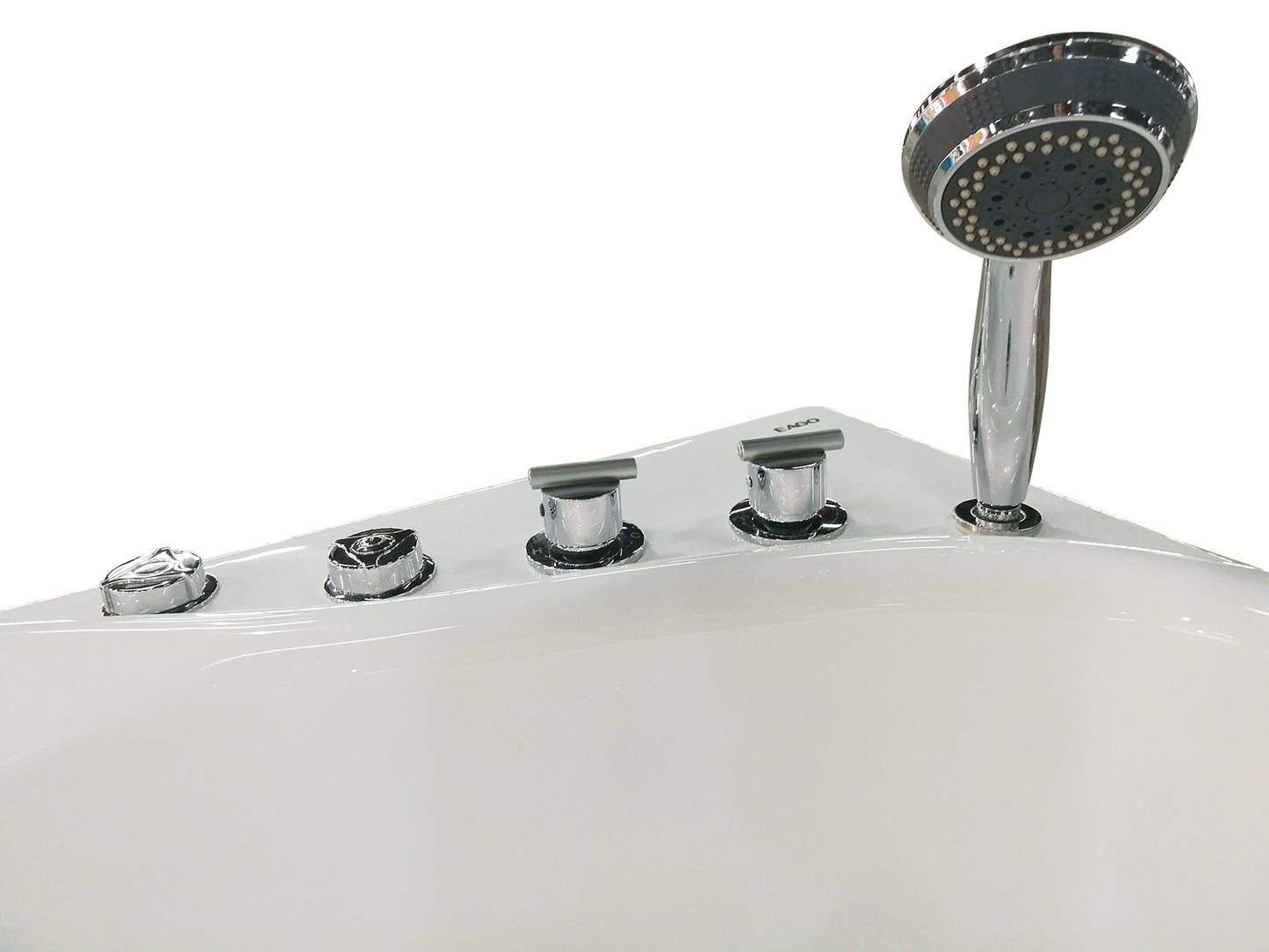 EAGO AM175-R 5' White Acrylic Whirlpool Bathtub - Drain on Left