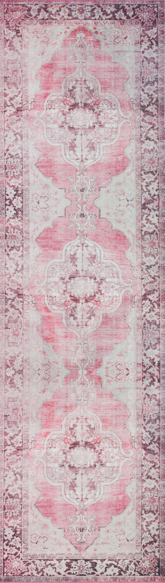 Amanti AM1 Blush 2'3" x 7'7" Runner Rug