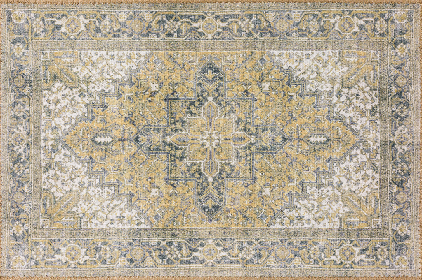 Amanti AM3 Gold 1'8" x 2'6" Rug