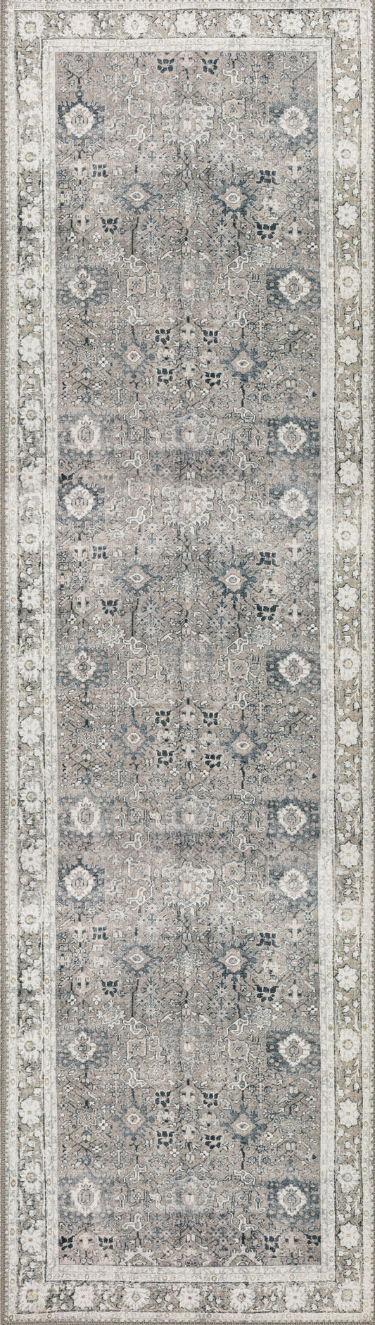 Amanti AM4 Mushroom 2'3" x 7'7" Runner Rug