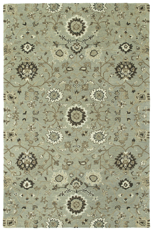 Kaleen Amaranta Collection Light Mint Area Rug 8' x 10'