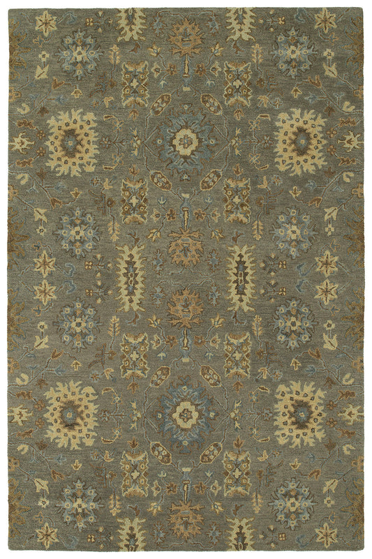 Kaleen Amaranta Collection Mushroom Sand Area Rug 5' x 7'9"
