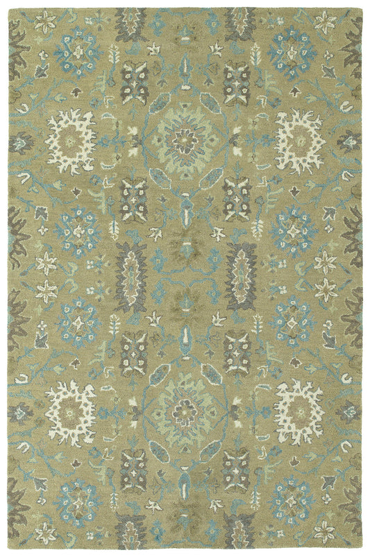 Kaleen Amaranta Collection Light Sage  Area Rug 8' x 10'