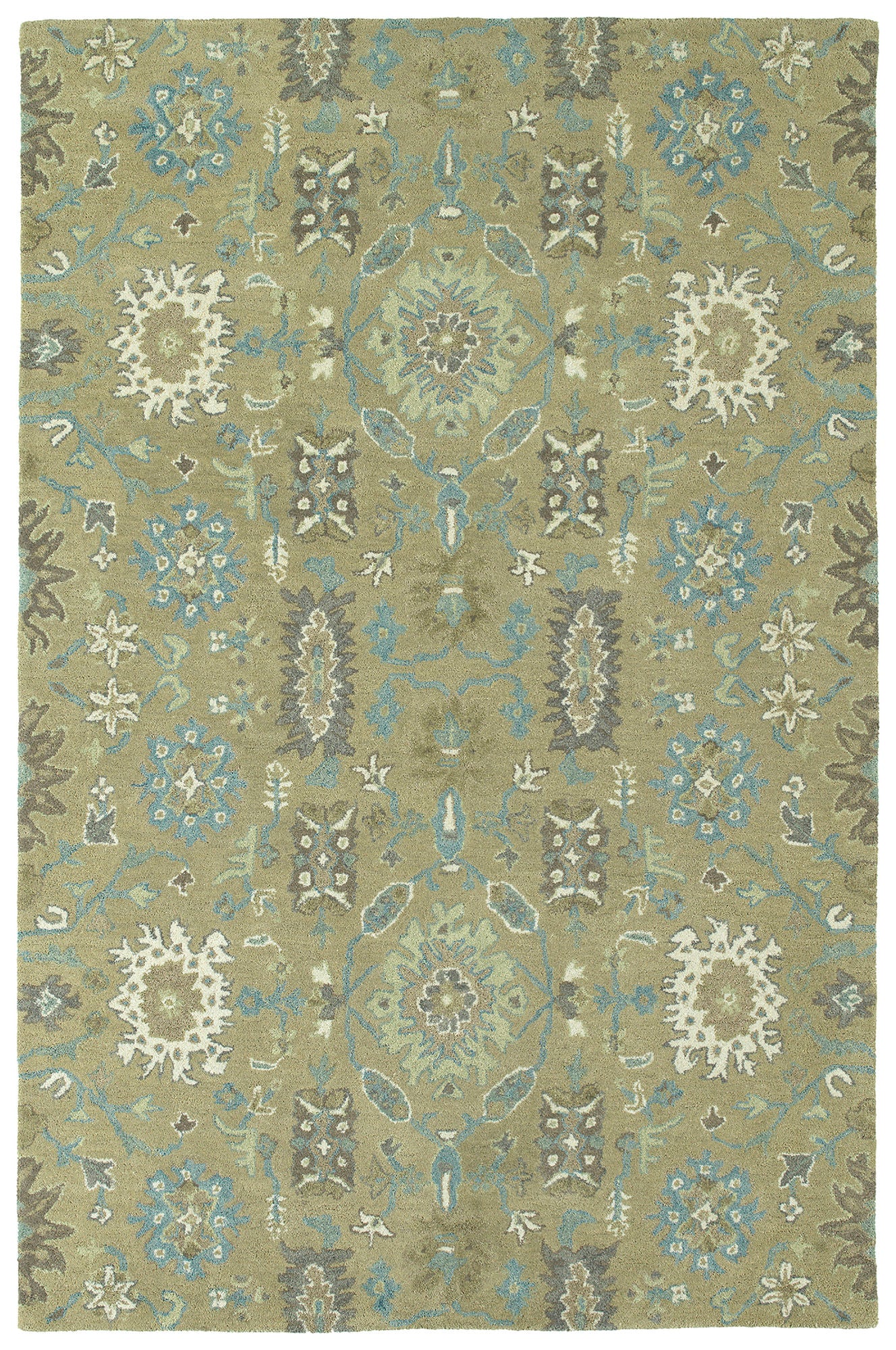 Kaleen Amaranta Collection Light Sage  Runner 2'6" x 8'