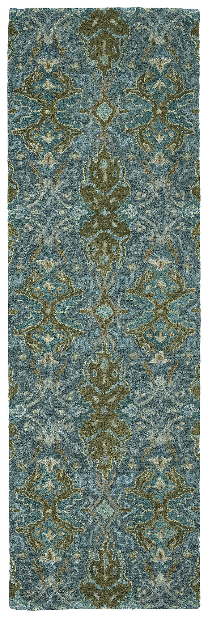 Kaleen Amaranta Collection Dark Peacock Area Rug 9' x 12'
