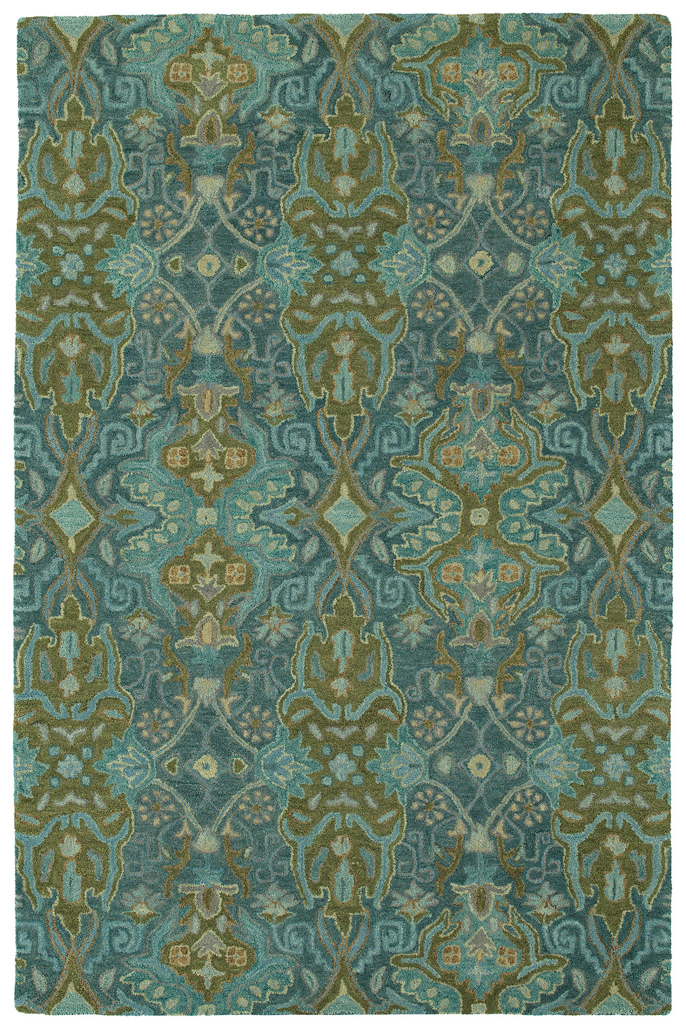 Kaleen Amaranta Collection Dark Peacock Area Rug 9' x 12'