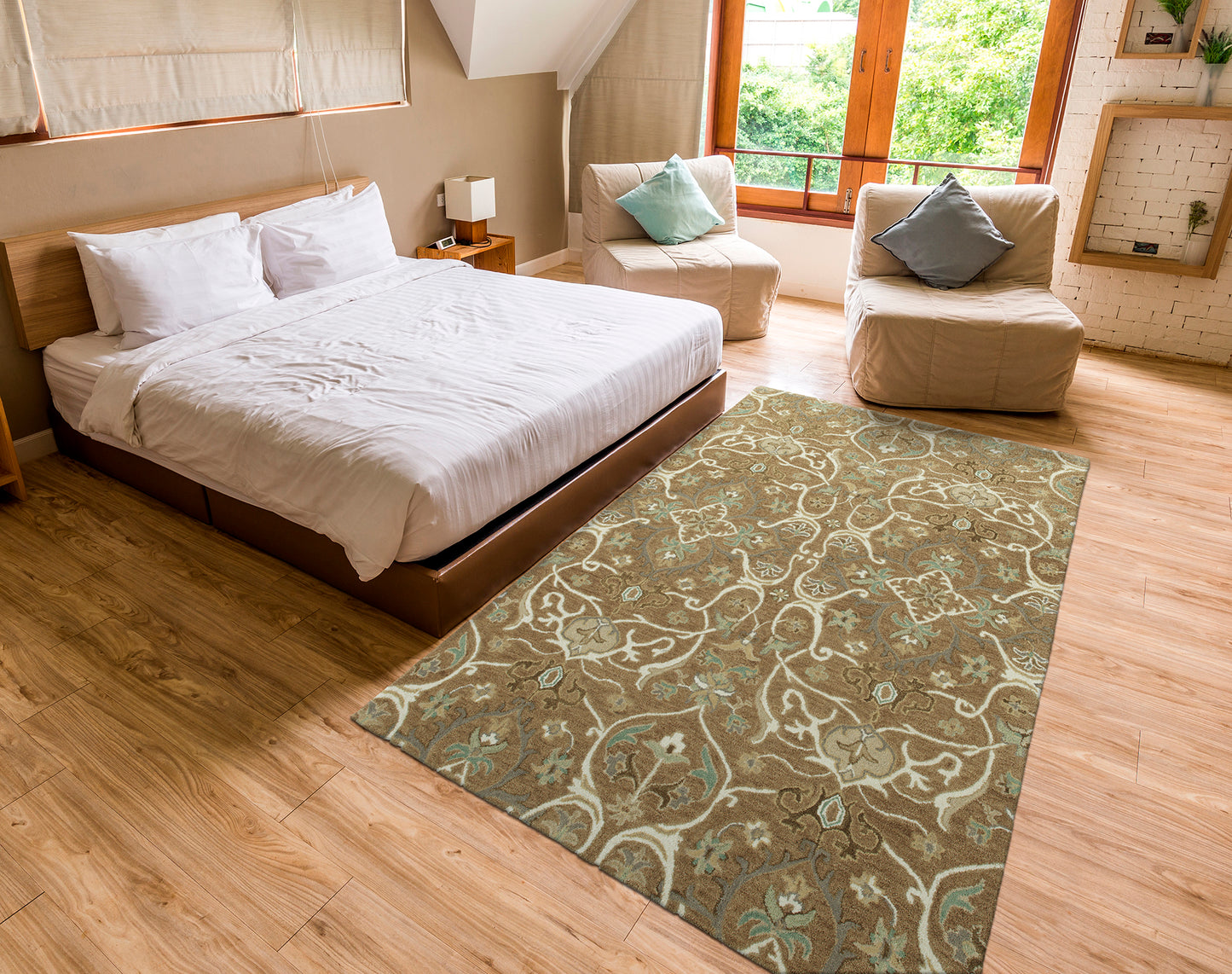Kaleen Amaranta Collection Light Chino Area Rug 5' x 7'9"