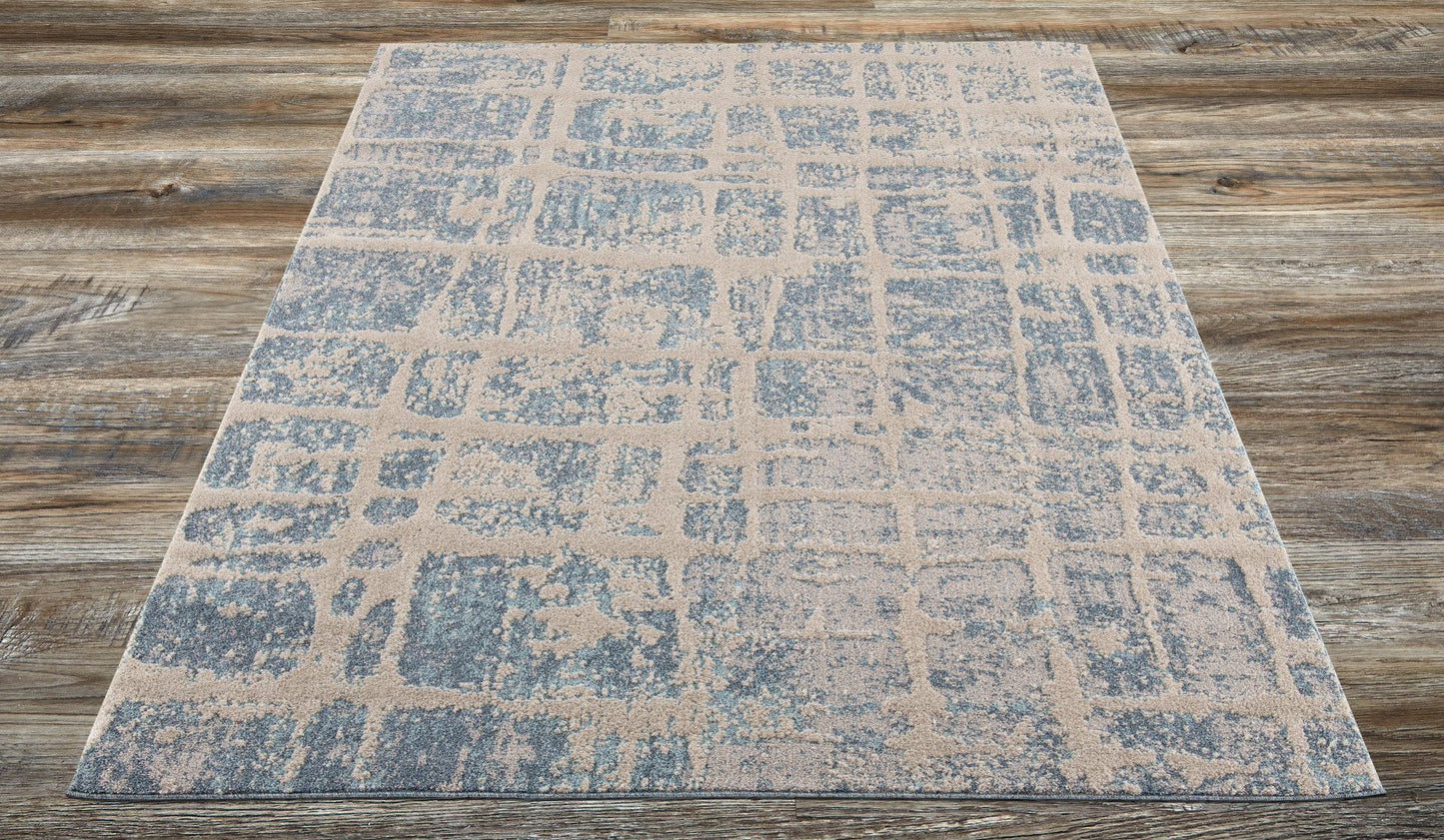 Amazon-Az10437-Blue-7.10 X 10.6 Area Rug