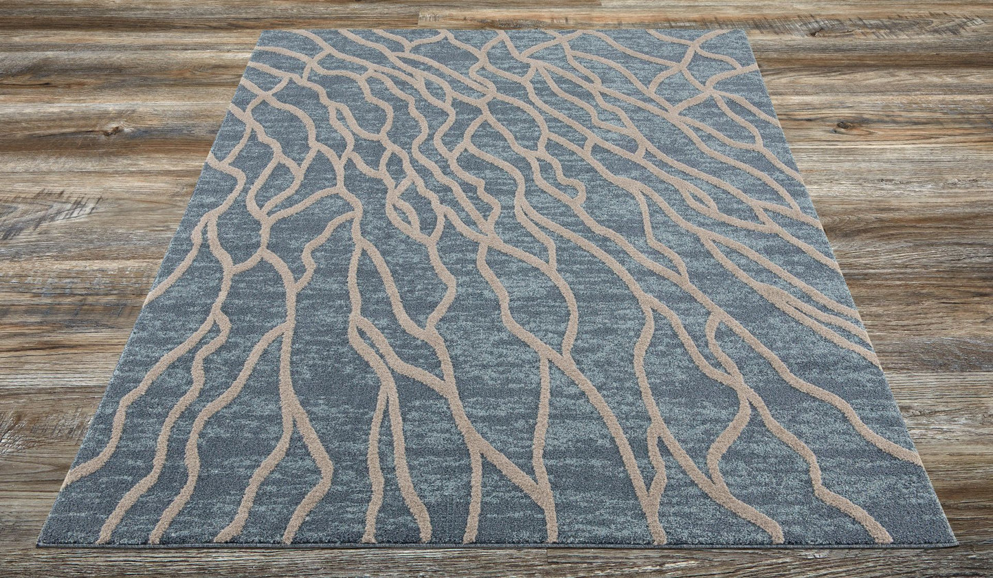 Amazon-Az10442-Blue-7.10 X 10.6 Area Rug