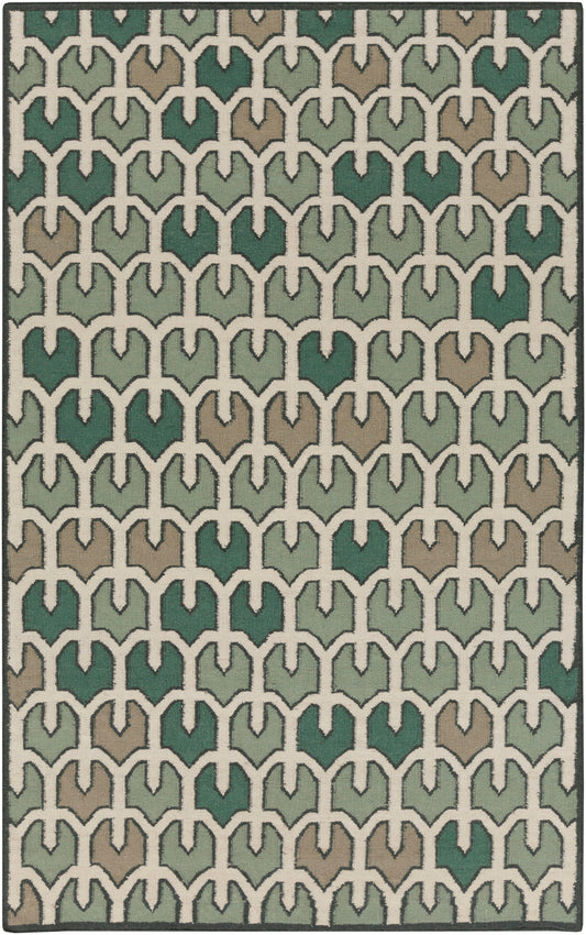 Surya Alameda Dark Green Rug 5' X 8'