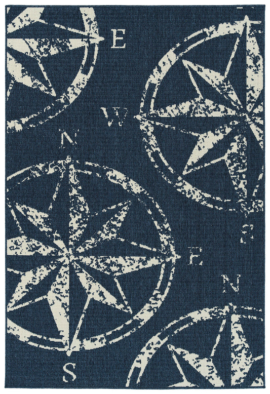Kaleen Amalie Collection AML01-22 Navy Area Rug 7'2" x 10'5"