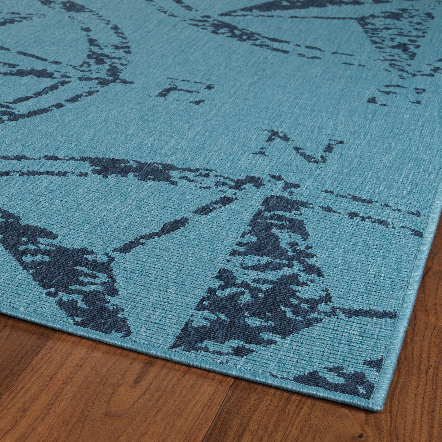 Kaleen Amalie Collection AML01-79 Light Blue Throw Rug 1'9" x 3'