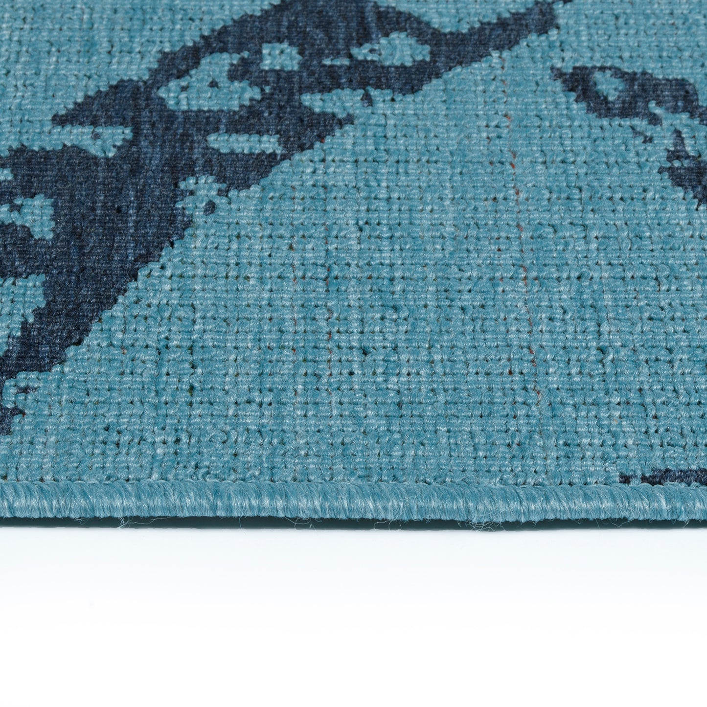 Kaleen Amalie Collection AML01-79 Light Blue Throw Rug 1'9" x 3'