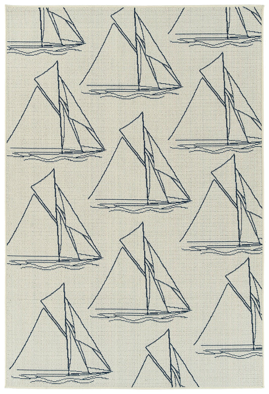 Kaleen Amalie Collection AML03-01 Ivory Area Rug 7'2" x 10'5"