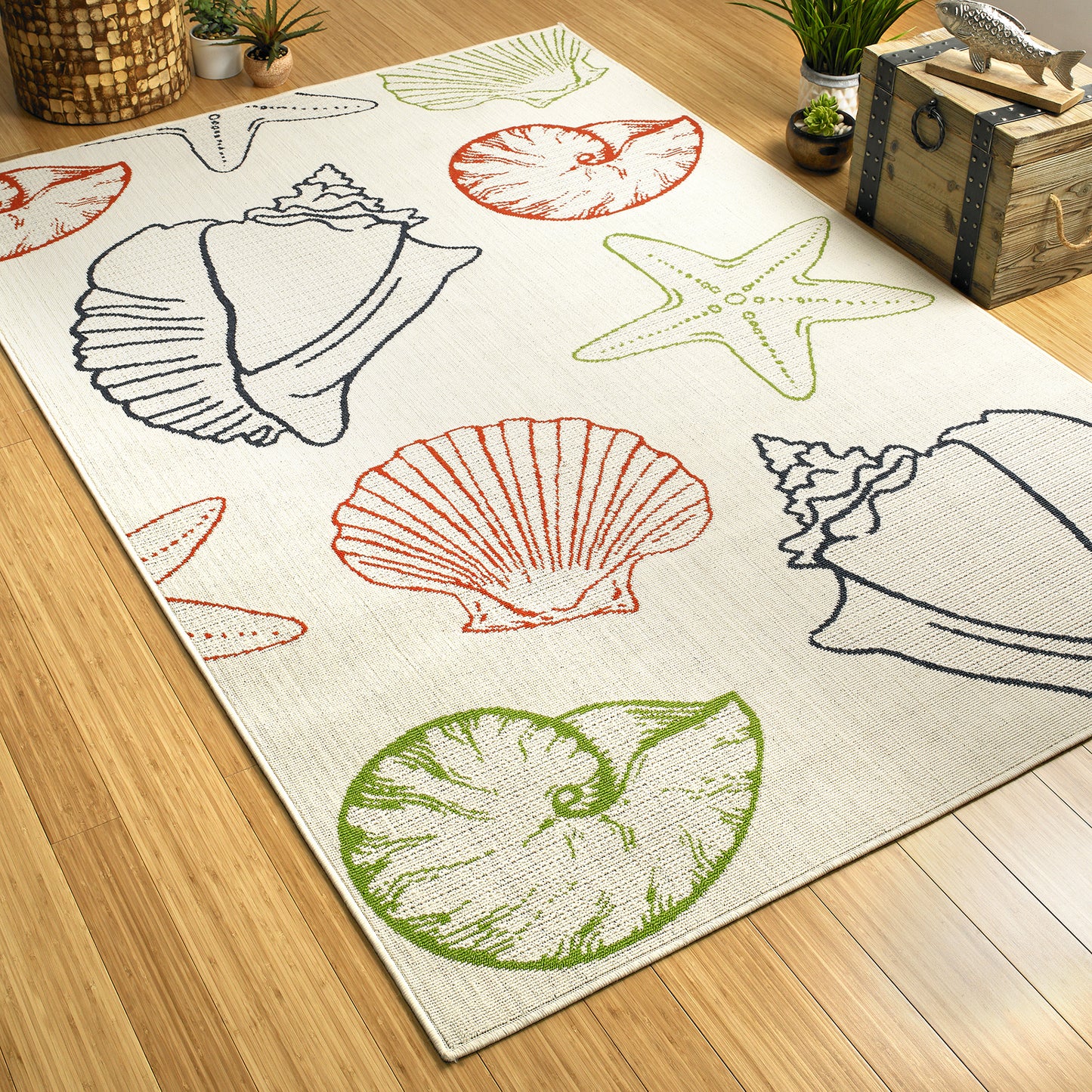 Kaleen Amalie Collection AML04-01 Ivory Area Rug 3'6" x 5'6"