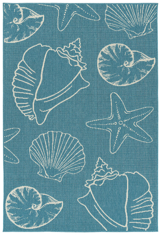 Kaleen Amalie Collection AML04-79 Light Blue Area Rug 3'6" x 5'6"