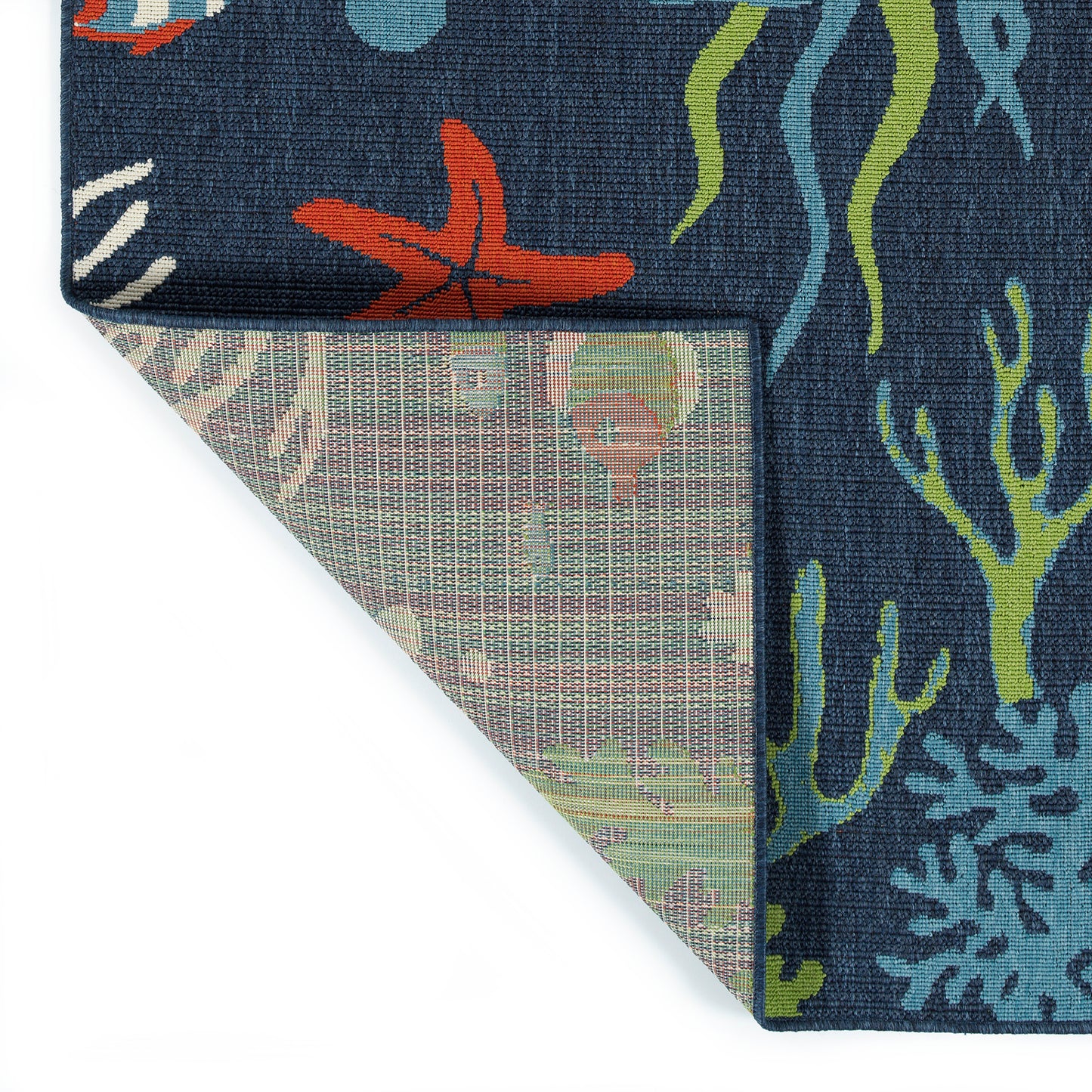 Kaleen Amalie Collection Navy LtBlue Area Rug 7'2" x 10'5"
