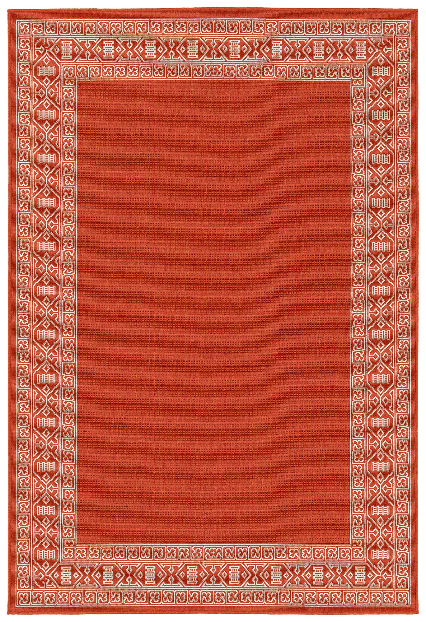 Kaleen Amalie Collection AML06-32 Tangerine Area Rug 7'2" x 10'5"