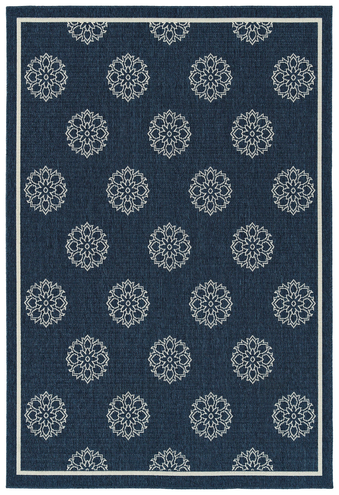 Kaleen Amalie Collection AML07-22 Navy Throw Rug 2'5" x 3'9"