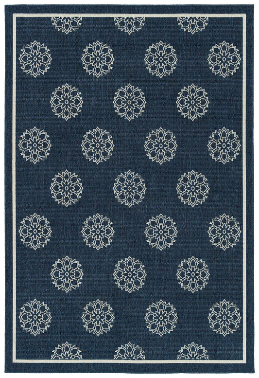 Kaleen Amalie Collection AML07-22 Navy Area Rug 7'2" x 10'5"