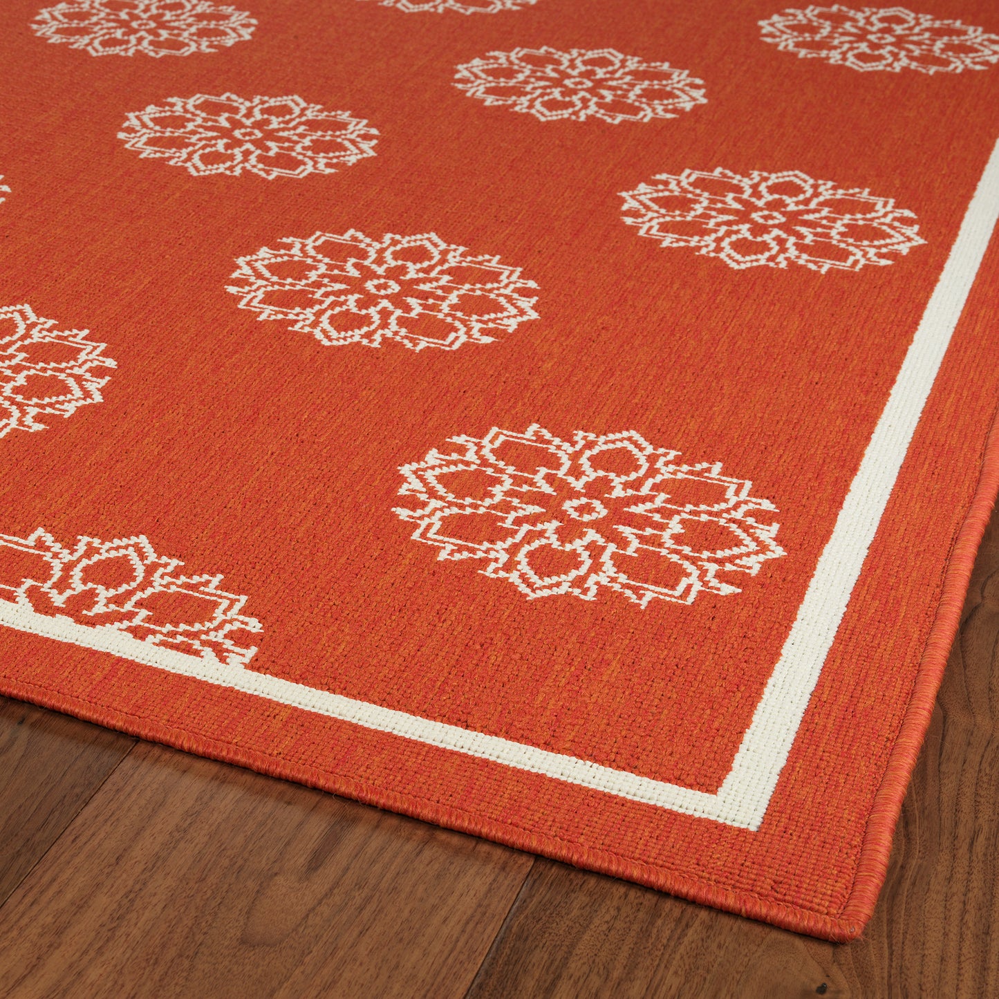 Kaleen Amalie Collection AML07-32 Tangerine Area Rug 5' x 7'6"