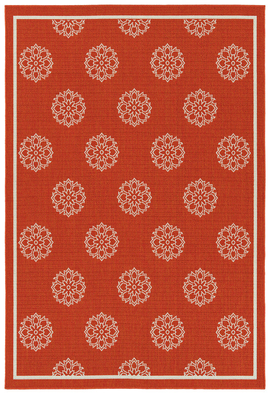 Kaleen Amalie Collection AML07-32 Tangerine Area Rug 5' x 7'6"