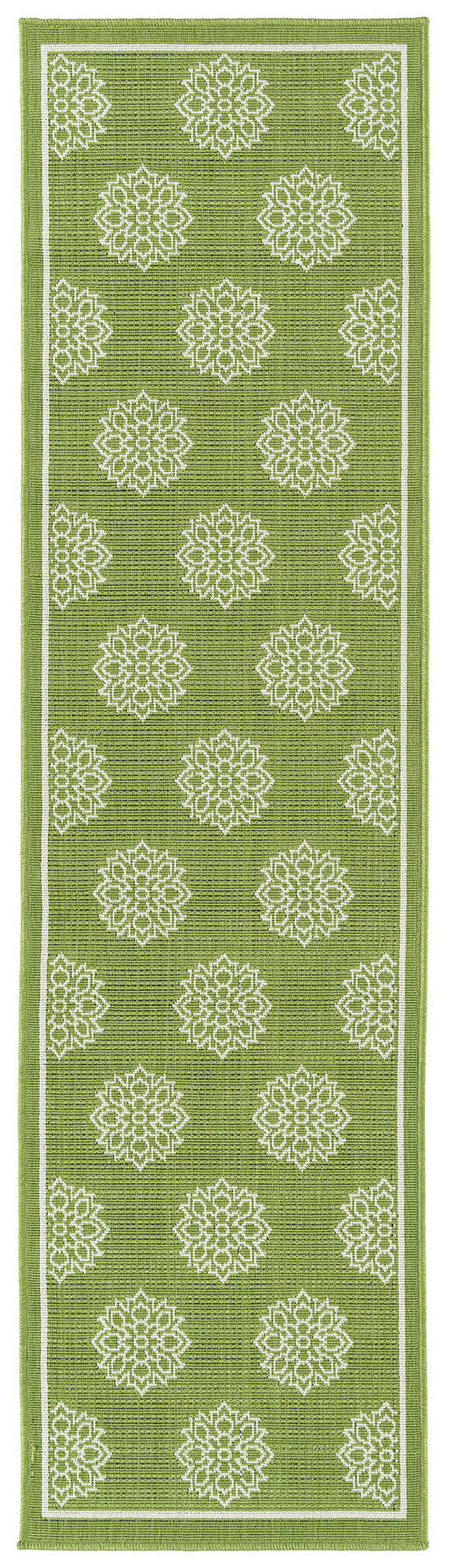 Kaleen Amalie Collection AML07-96 Lime Green Runner 2'2" x 8'
